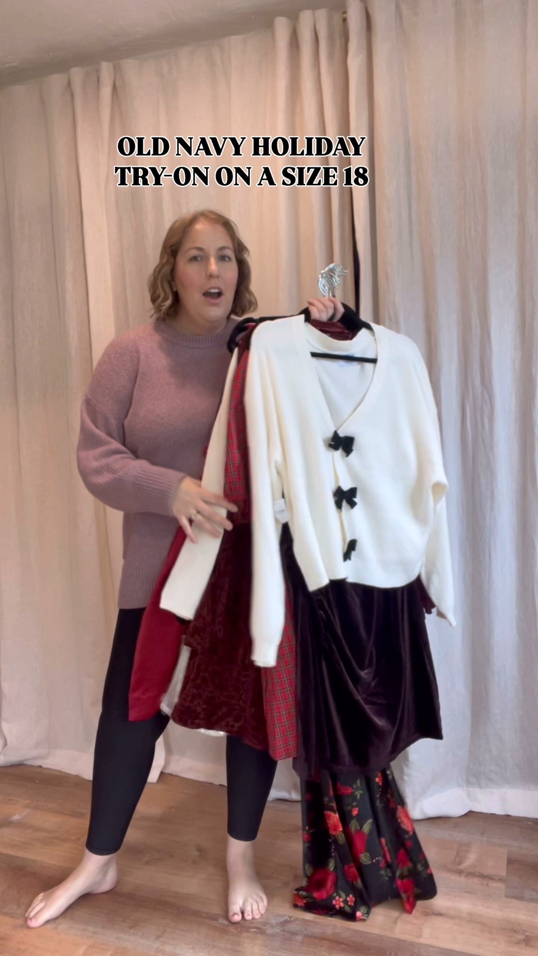 Old Navy holiday try-on on a size 18! Wearing XL in everything! 

#LTKPlusSize #LTKSeasonal #LTKHoliday