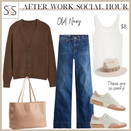 Dress up your after work social hour with this sweater and jeans with neutral sneakers to match. Great for the pickup line too!

#LTKstyletip #LTKSeasonal #LTKfitness