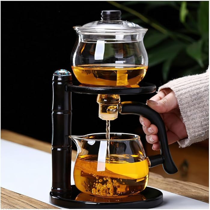 Kungfu Magnetic Teapot Glass Magic Tea Set Semi-Automatic Water Guide Magnetic Teapot with Infuse... | Amazon (US)