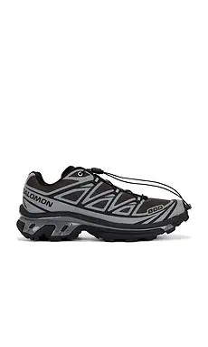 Salomon XT-6 Nocturne Vision Sneaker in Black & Footwear Silver from Revolve.com | Revolve Clothing (Global)