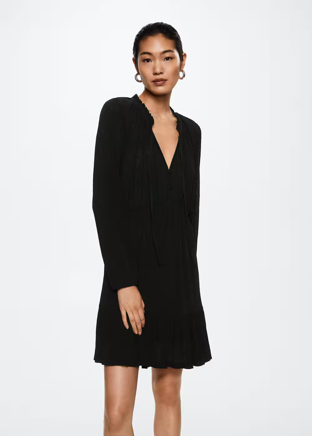 Textured short dress -  Women | Mango USA | MANGO (US)