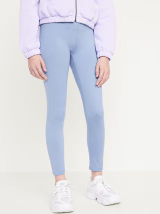 High-Waisted PowerPress 7/8-Length Leggings for Girls | Old Navy (US)