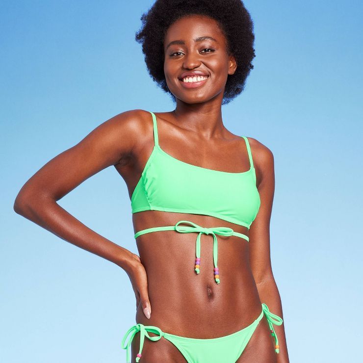 Women's Beaded Wrap Bralette Bikini Top - Wild Fable™ | Target