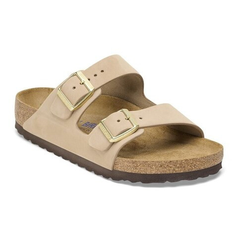 Arizona Soft Footbed Nubuck Leather Sandcastle | BIRKENSTOCK | Birkenstock USA