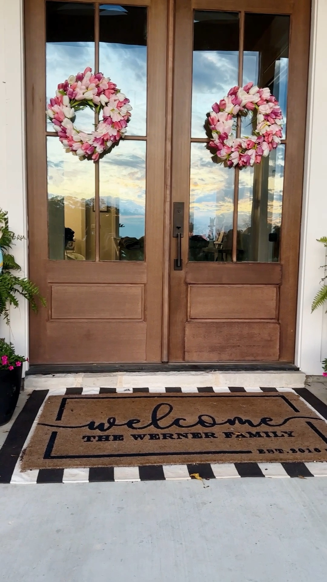 Spring Porch with the perfect Spring door wreaths!! 

#LTKSeasonal #LTKVideo #LTKhome