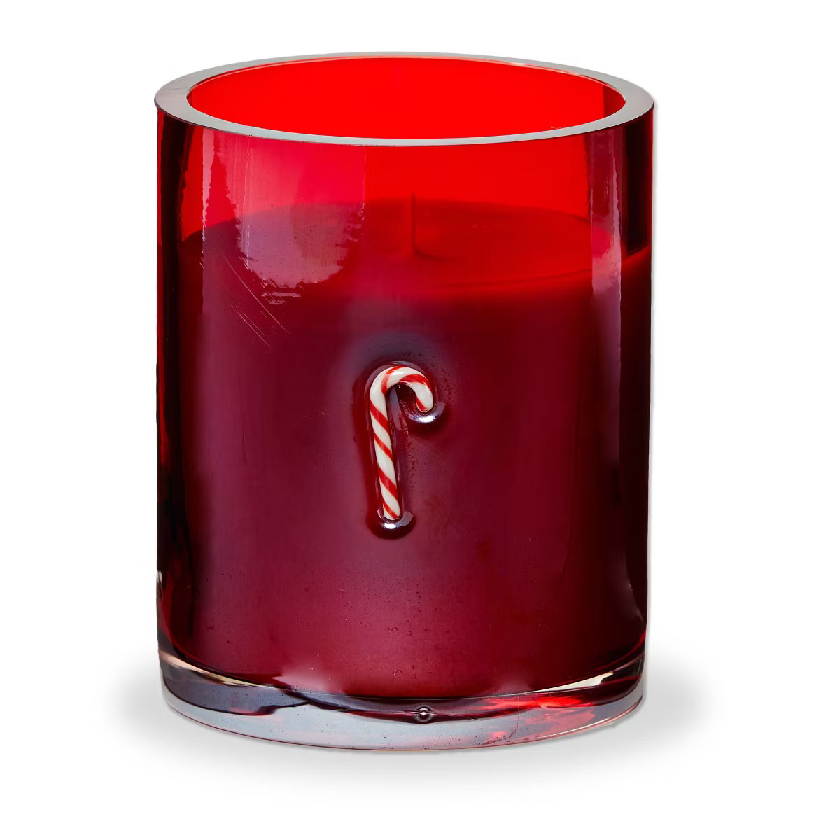 tag Candy Cane Scented Jar Candle - Red Flame Candle, 32 Hour Burn Time, 3.25" x 3.25" x 4" - Per... | Target