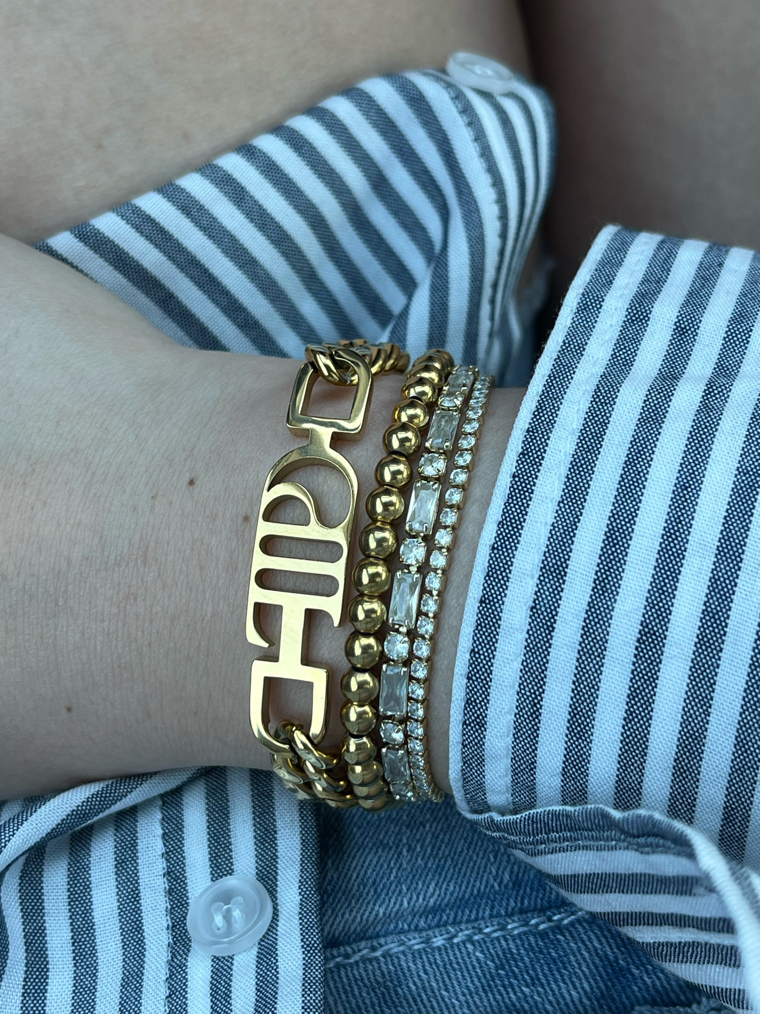 Aesthetic gold bracelet stack ideas ✨

#LTKStyleTip #LTKGiftGuide #LTKFindsUnder50
