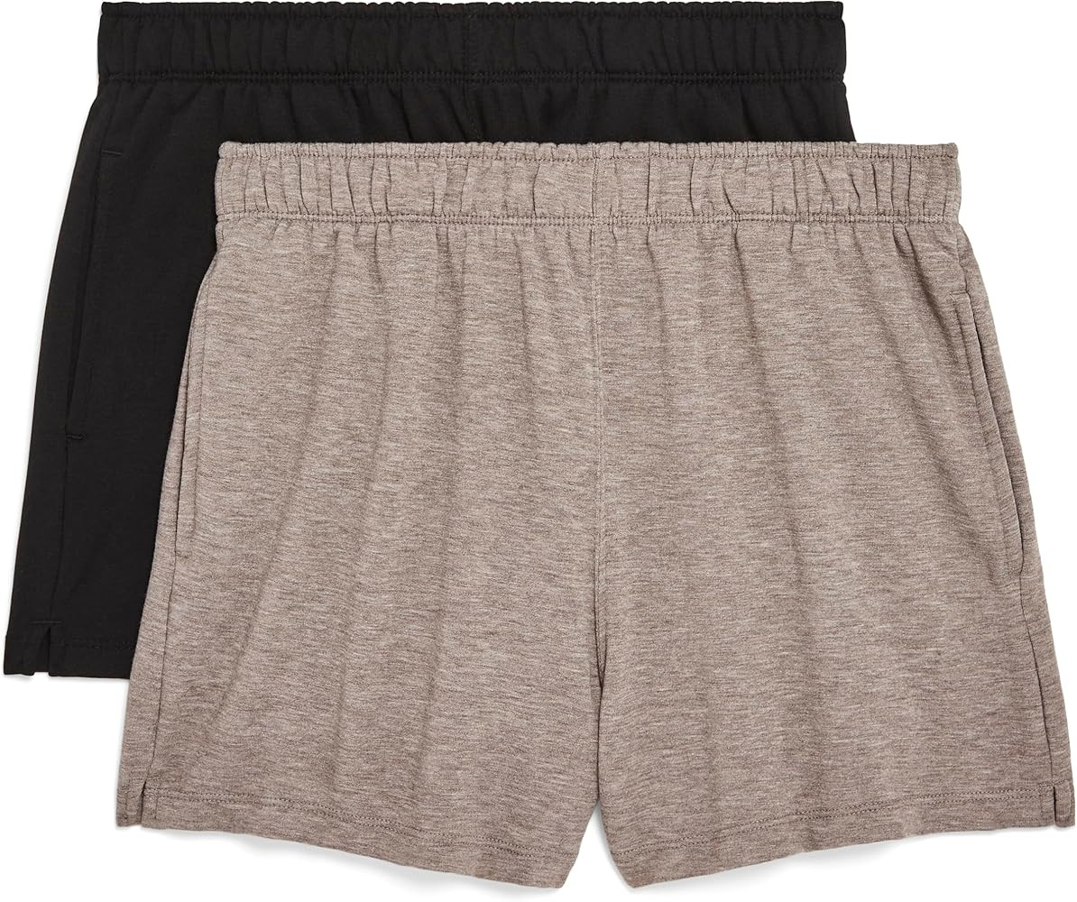 Danskin Women's 2 Pack Fleece Pull on Shorts | Amazon (US)