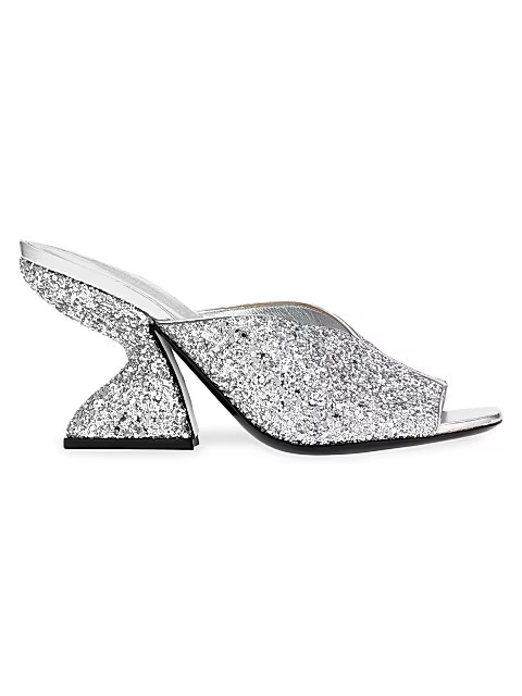 Sansu Monochrome Glitter Sandals | Saks Fifth Avenue