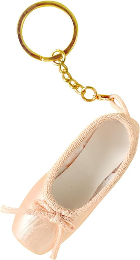 Mini Ballet Shoes Keychain Pointe Shoes Keyrings Handmade Pointe Shoe Charm Bag Penddant Gift for... | Amazon (US)