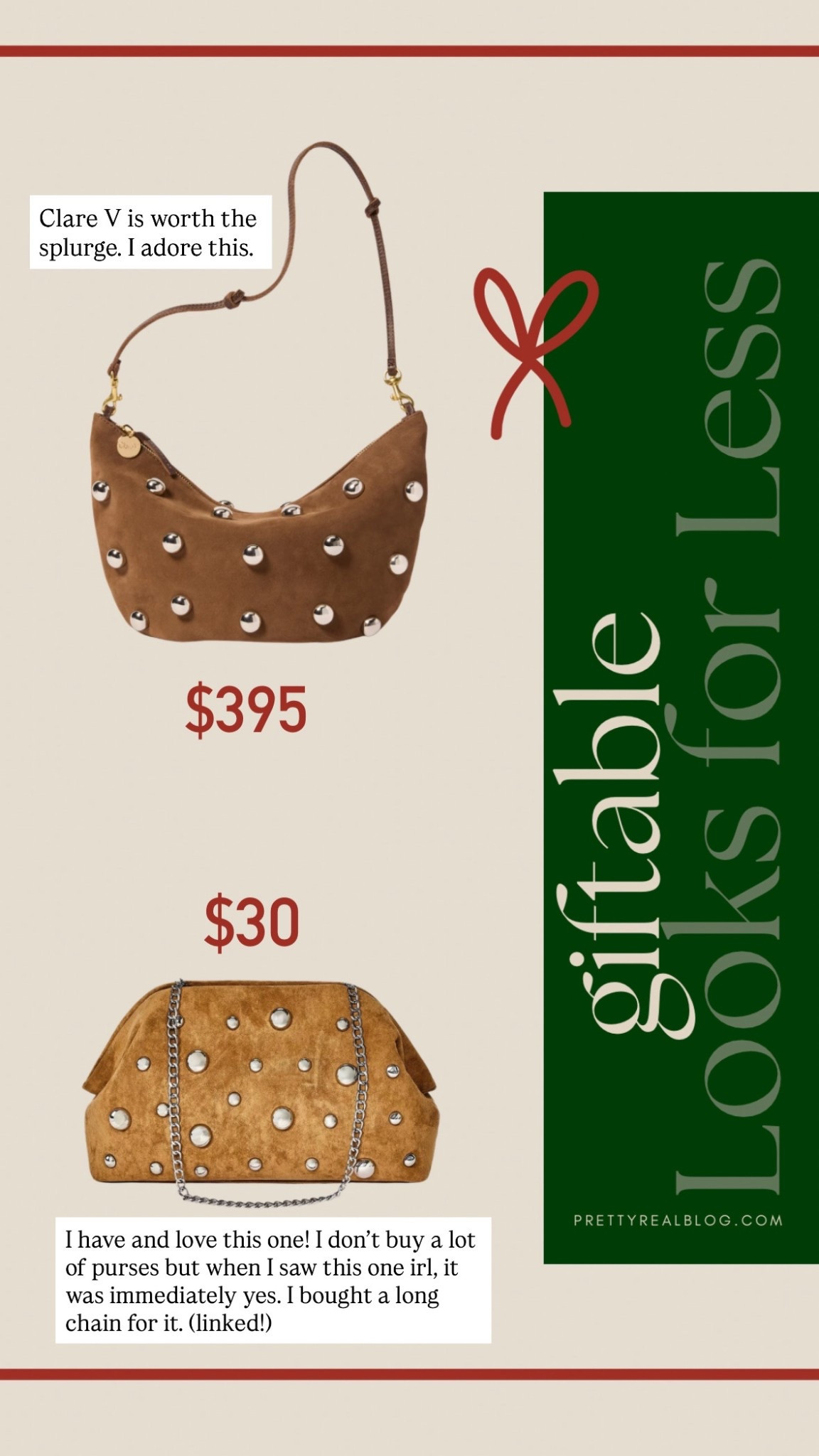 Trend alert- studded purses. I have the bottom one and love it! I swapped the chain to make it longer. (Linked). 

#LTKFindsUnder50 #LTKItBag