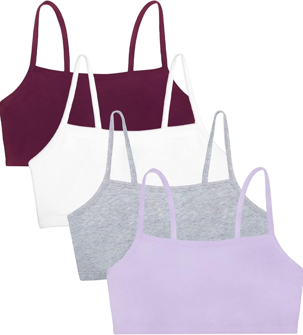 Fruit of the Loom Women's Spaghetti Strap Cotton Pullover Sports Bra Value Pack | Amazon (US)