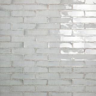 Moze Gray 3 in. x 12 in. 9 mm Ceramic Wall Tile (22-Piece) (5.38 sq. ft./ Box) | The Home Depot