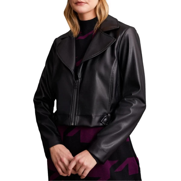 Women's Tribal Biker Moto Jacket Medium Black | Scheels