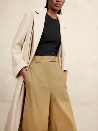 Oceanside Wide-Leg Cropped Pant | Banana Republic (US)