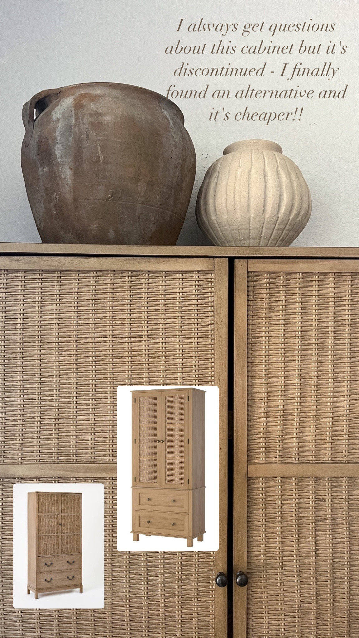 Wicker woven cabinet 

#LTKstyletip #LTKxTarget #LTKhome