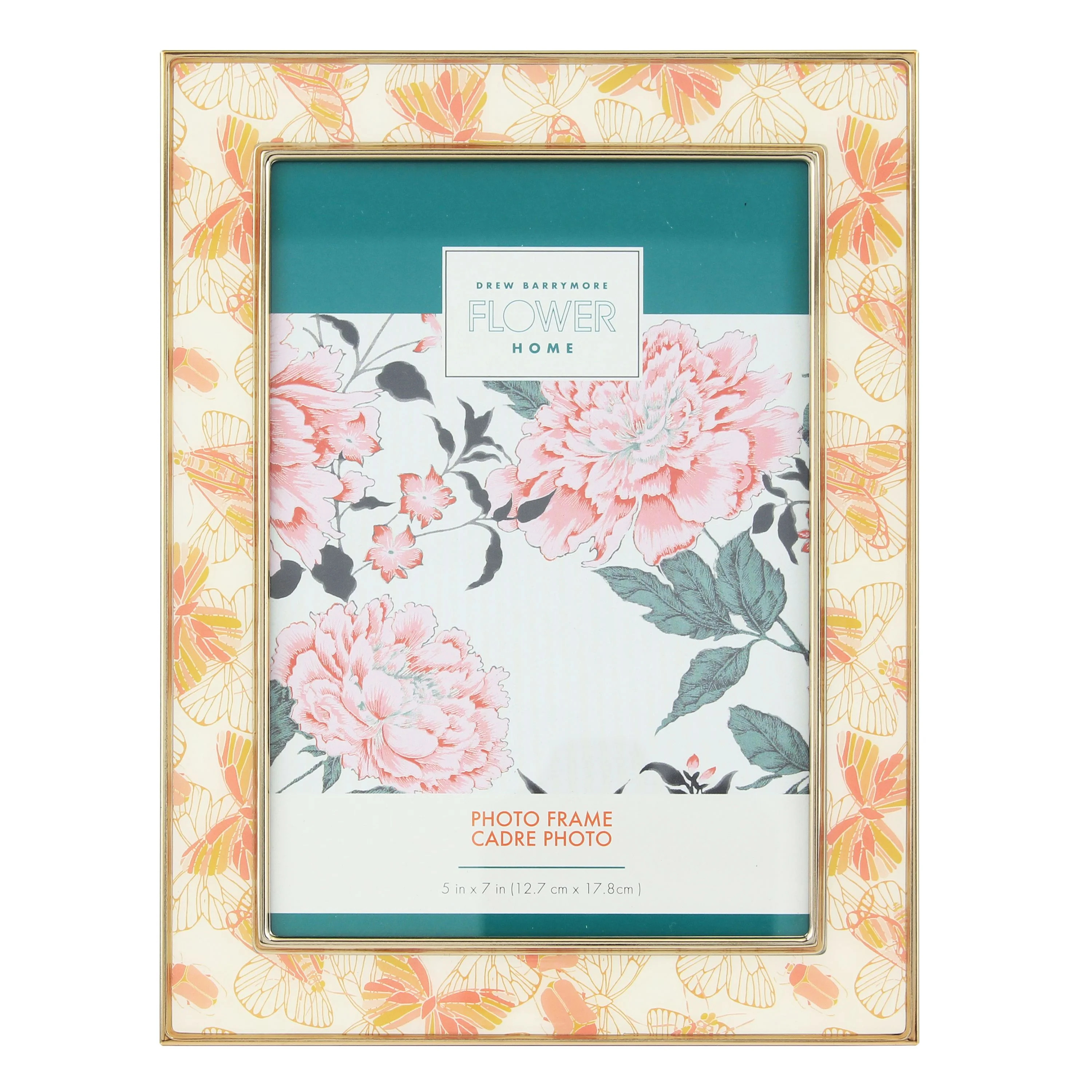 Drew Barrymore Flower Home 5x7 Rectangular Metal Table Top Single Picture Frame, Cream - Walmart.... | Walmart (US)
