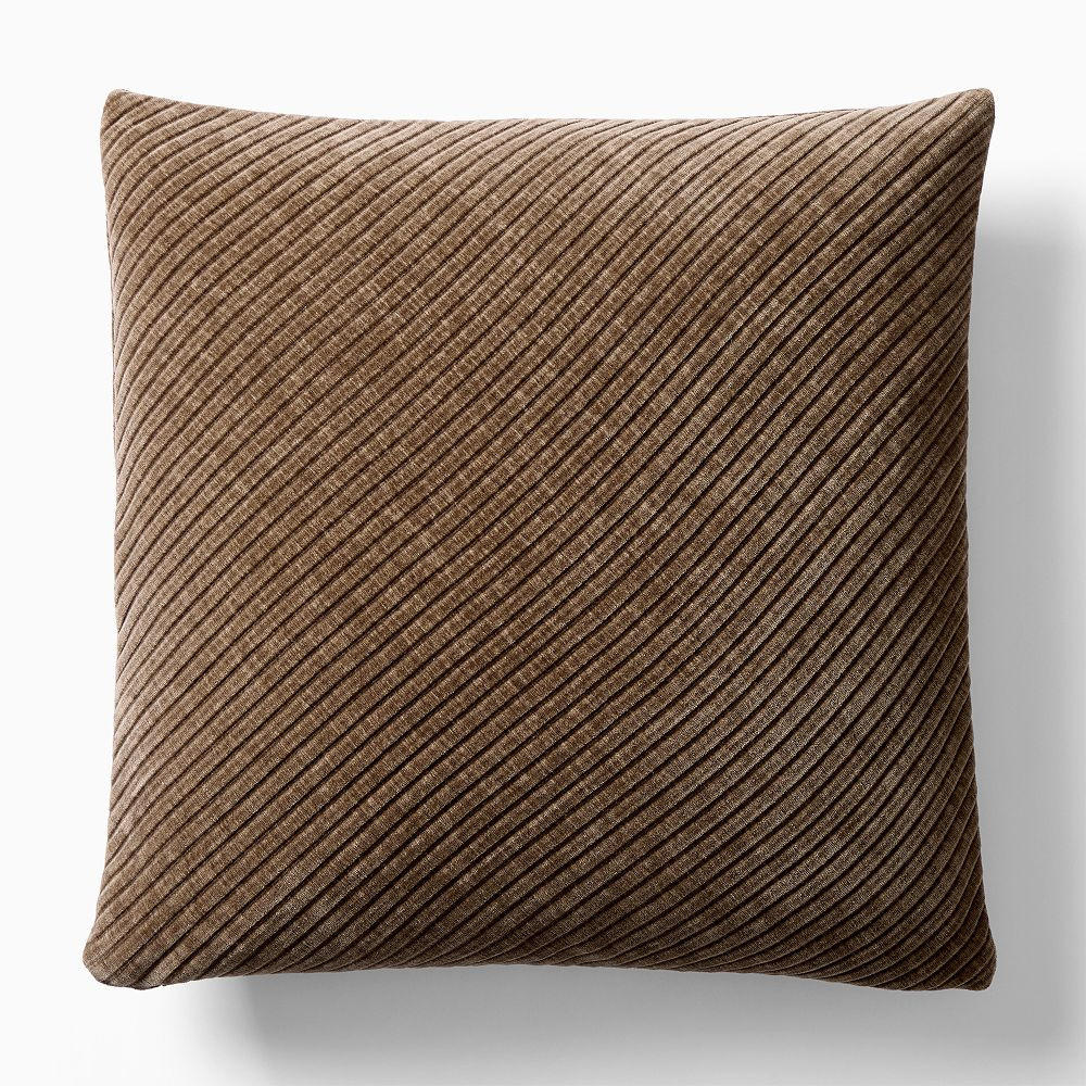 Corded Bias Velvet Pillow Cover | West Elm (US)