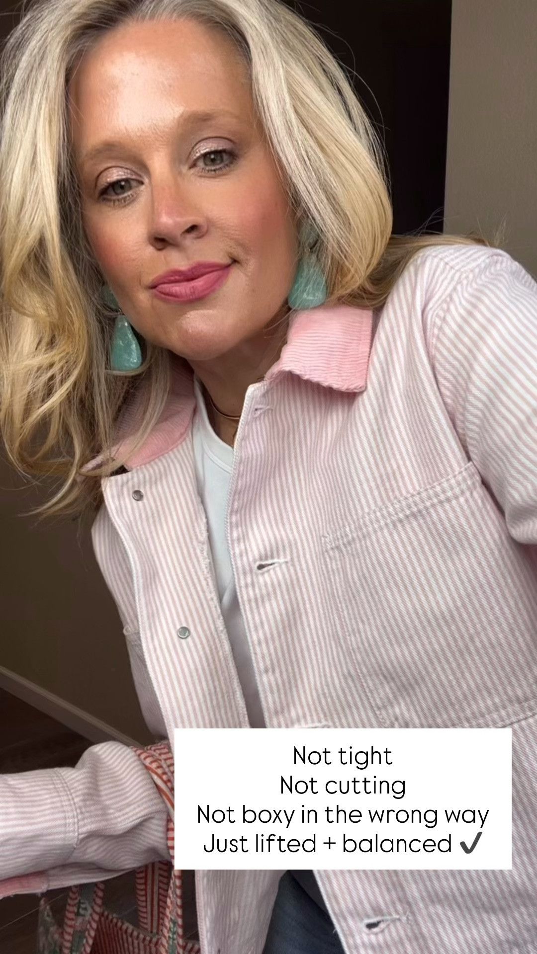  ✨Tap the bell, save and ❤️ for over 40 fashion, midlife style, midsize fashion and luxury looks for less. 

Not tight
Not cutting
Not boxy in the wrong way

Just lifted + balanced ✔️

⬇️Sizing information:
Large (size up if in between sizes.)

Spring looks, Midlife style for real women who want to feel confident again. Over 40 fashion and over 50 style that works with changing bodies, perimenopause shifts, and real life. Think midsize fashion, Gen X style and up, body confidence, and mom outfits that feel polished, comfortable, and elevated...because style over 45 and over 50 should feel effortless, not stressful. 


#LTKPlusSize #LTKOver40 #LTKMidsize