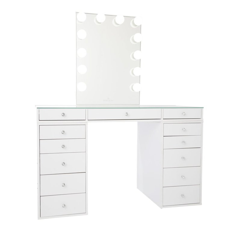 Impressions Vanity Slaystation Plus 2.0 Hollywood Mirror with Lights and 5 Drawer Units Bundle (B... | Walmart (US)