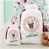 Reindeer Mail Personalized Canvas Santa Sack - Small | Personalization Mall