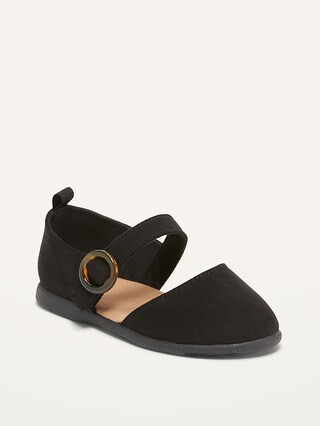 Faux-Suede Buckled Ballet Flats for Toddler Girls | Old Navy (US)