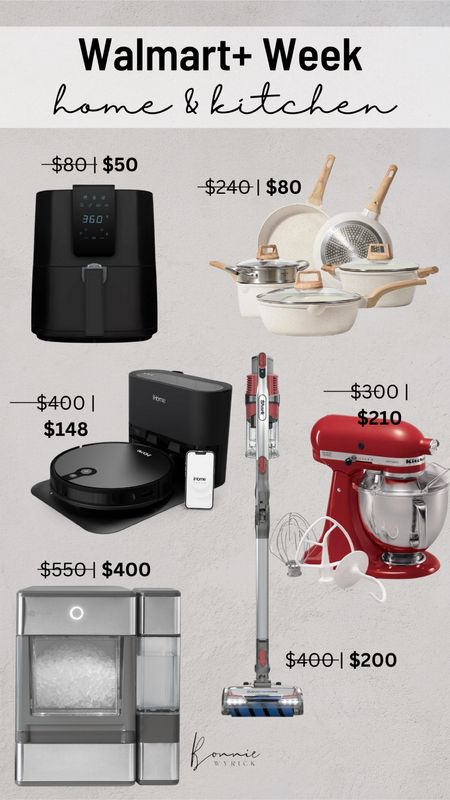 So many great sales happening now during Walmart+ Week! Vacuum Sale | Robot Vacuum | Nugget Ice Maker | Kitchenaid

#LTKfamily #LTKhome #LTKsalealert