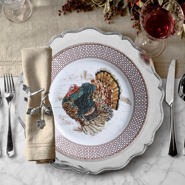 Plymouth Gate Turkey Dinner Plates, Set of 4 | Williams-Sonoma
