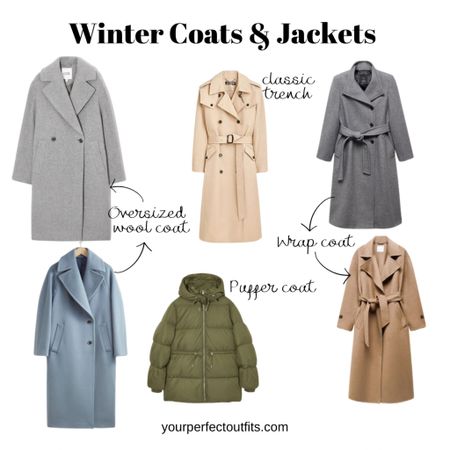 Winter capsule wardrobe 
Winter coats and jackets 
Wool oversized coats 
Wrap coat 
Trench 

#LTKstyletip #LTKMostLoved #LTKSeasonal