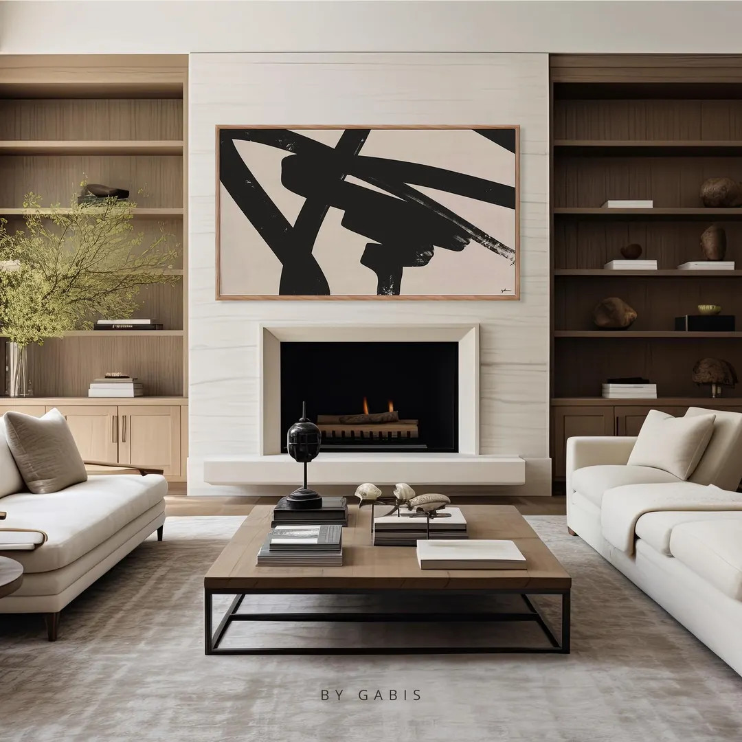 Set of 8 Samsung Frame TV Art Neutral Modern Abstract Frame TV Artwork Trendy Aesthetic Art Black... | Etsy (US)