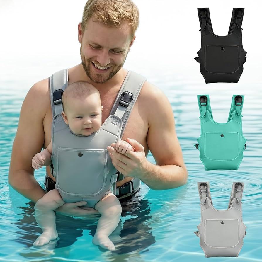 Neoprene Water Baby Carrier Newborn to Toddler, Ergonomic Waterproof Infant Chest Holder with Adj... | Amazon (US)
