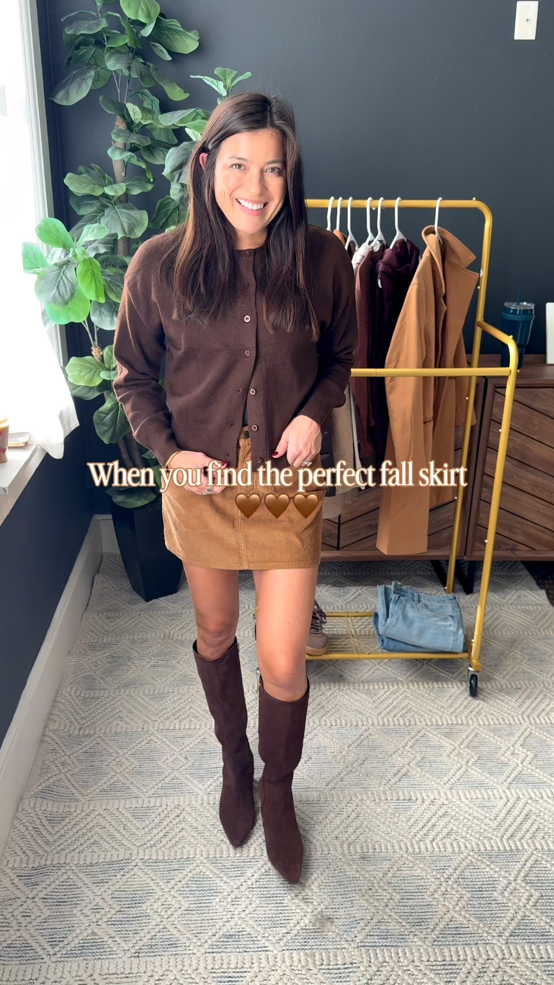 The skirt runs big, so size down one. Everything else I’m in my tts medium and 9.5 for boots. 🫶🏽 Would make a great outfit for the holidays, Thanksgiving or date night! 

#LTKStyleTip #LTKHoliday