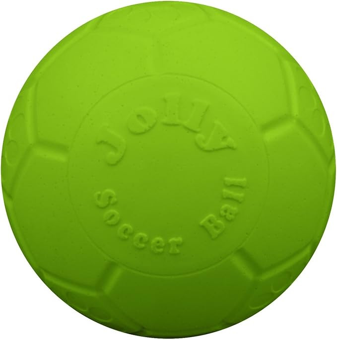 Jolly Pets Large Jolly Soccer Ball Floating-Bouncing Dog Toy; 8" Green Apple | Amazon (US)