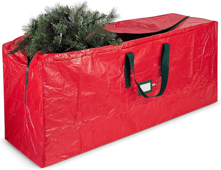 Extra Large 9ft Christmas Tree Storage Bag - Polyethylene with Reinforced Triple Handles & Dual Z... | Amazon (US)