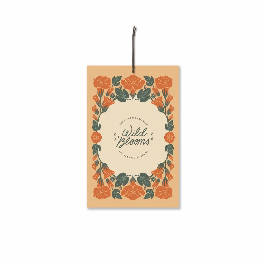 2026 Floral Wall Calendar | Vintage Botanical Illustrations | Etsy (US)