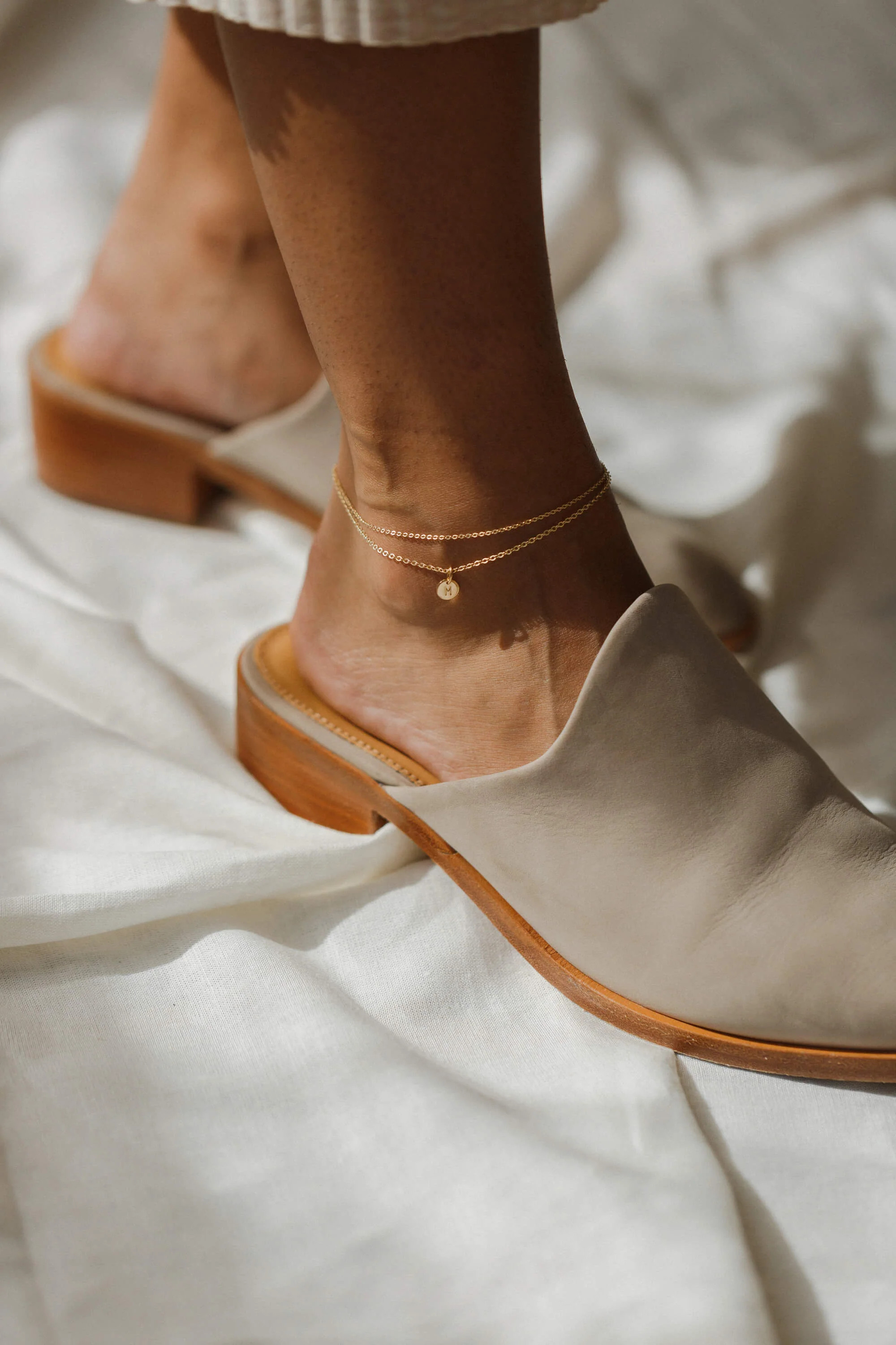 Double Cable Chain Anklet | GLDN