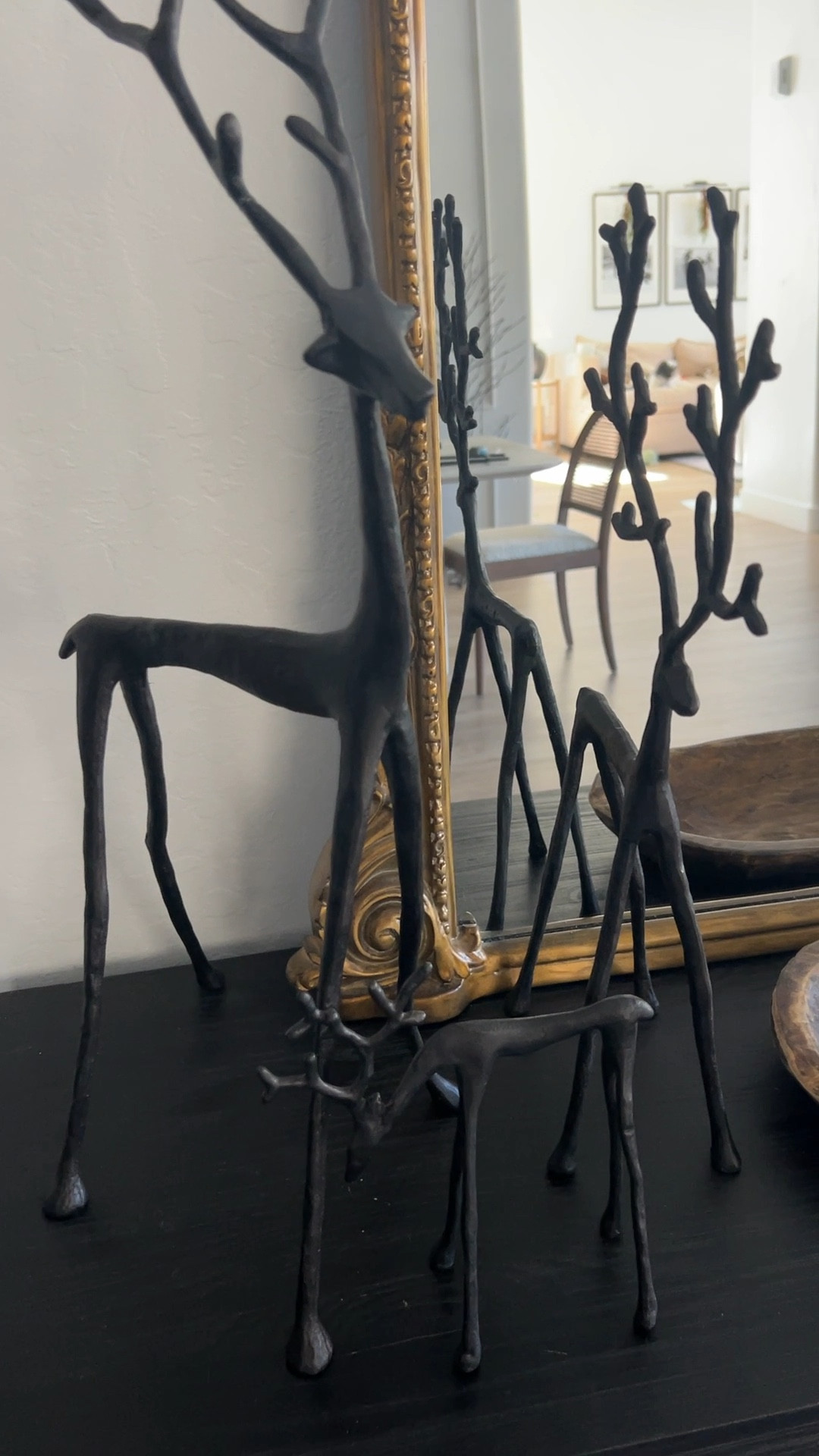 Bronze Sculpted Reindeer Curated On LTK