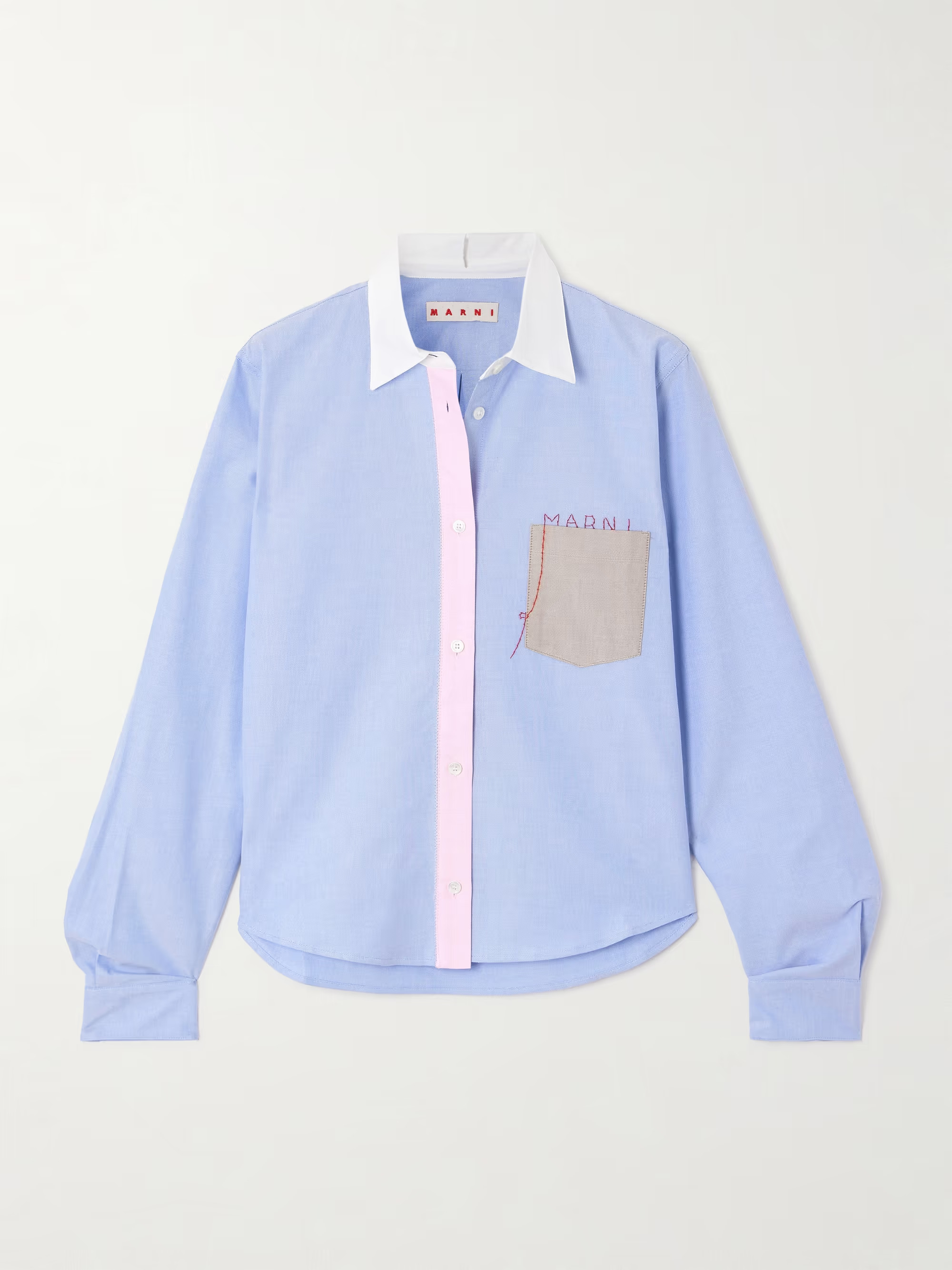 Embroidered cotton Oxford shirt | NET-A-PORTER APAC