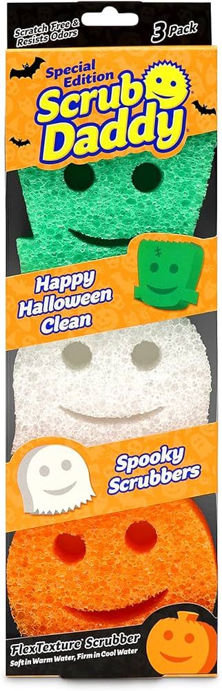 Scrub Daddy Sponge - Halloween - Non-Scratch Scrubbers for Dishes and Home - 3ct | Amazon (US)