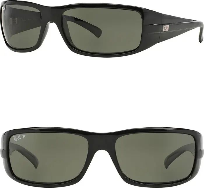 RAY-BAN 61mm Polarized Rectangular Sunglasses | Nordstromrack | Nordstrom Rack