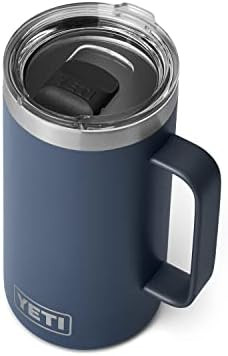 YETI Rambler 24 oz Mug, Vacuum Insulated, Stainless Steel with MagSlider Lid, Navy | Amazon (US)