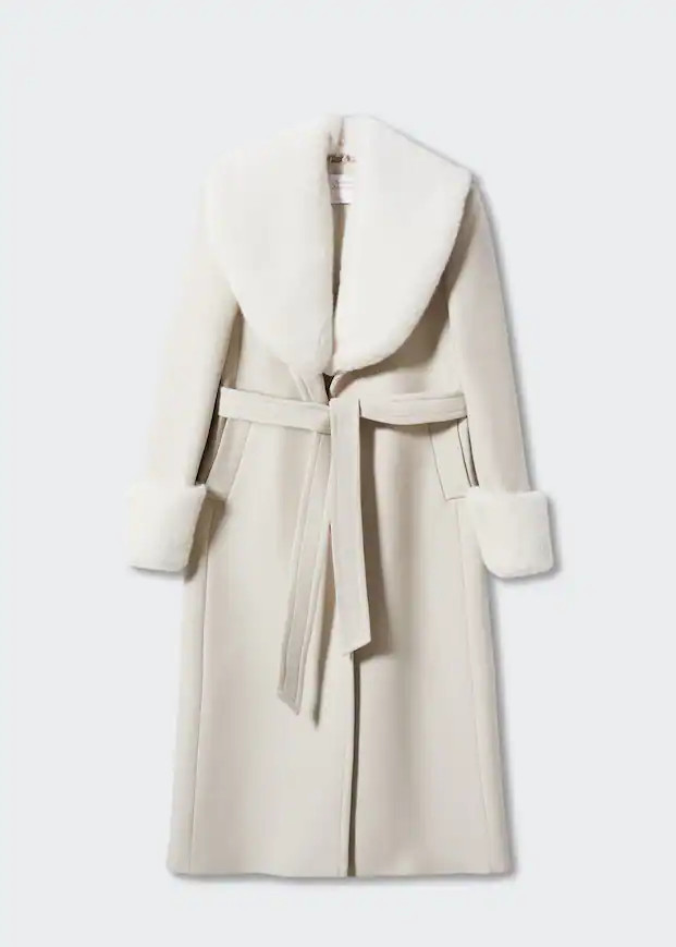 Belt handmade coat -  Women | Mango USA | MANGO (US)