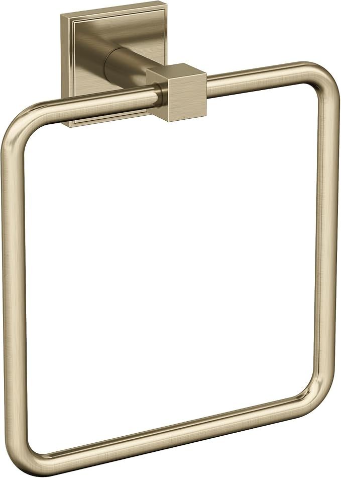 Amerock BH36072BBZ | Golden Champagne Towel Ring | 7-1/16 in (179 mm) Length Towel Holder | Appoi... | Amazon (US)