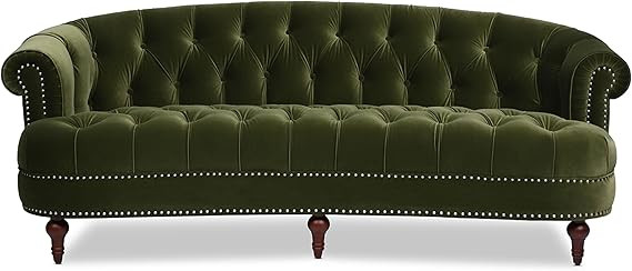 Jennifer Taylor Home La Rosa Victorian Chesterfield Tufted Sofa, Olive Green Performance Velvet  ... | Amazon (US)