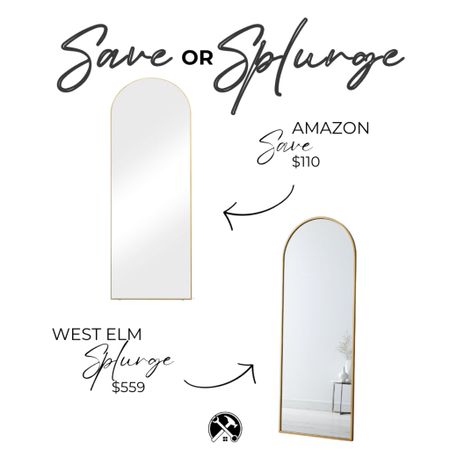 Save or Splurge.
West Elm vs Amazon
Which do you prefer? #save or #splurge

#home #mirror #decor #design #livingroom #bedroom #amazonfind

#LTKfindsunder100 #LTKhome