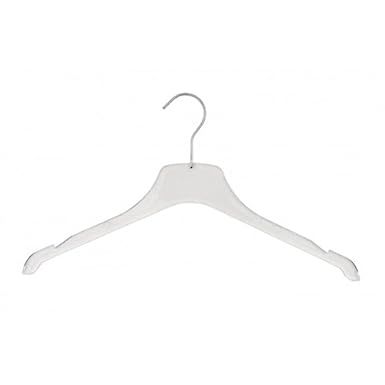 NAHANCO 9001750HU Equinox Acrylic Shirt Hanger - 17" Clear - Home Use (Pack of 12) | Amazon (US)