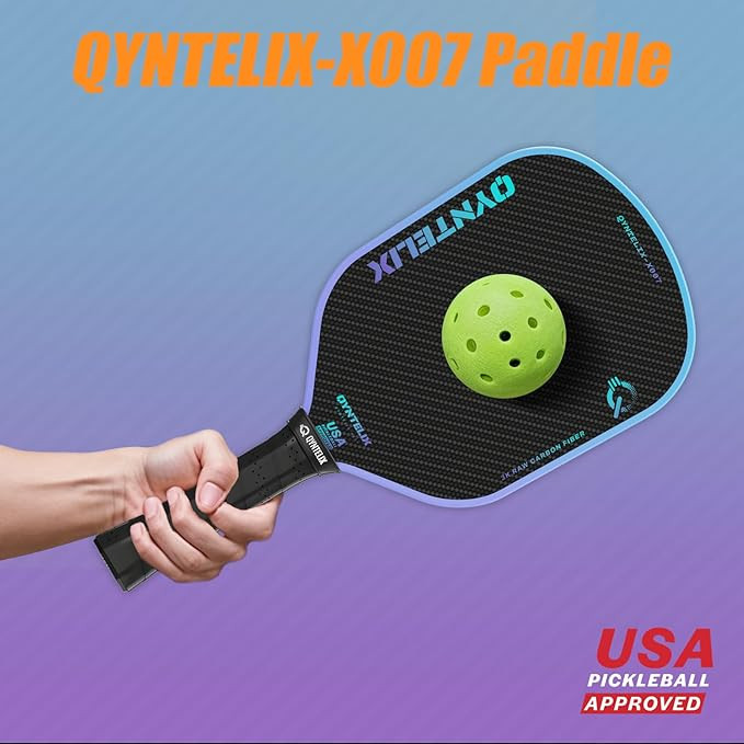 Pickleball Paddle - Carbon Fiber Pickleball Paddle with 16mm Thermoformed Power Core, 3K Raw Carb... | Amazon (US)