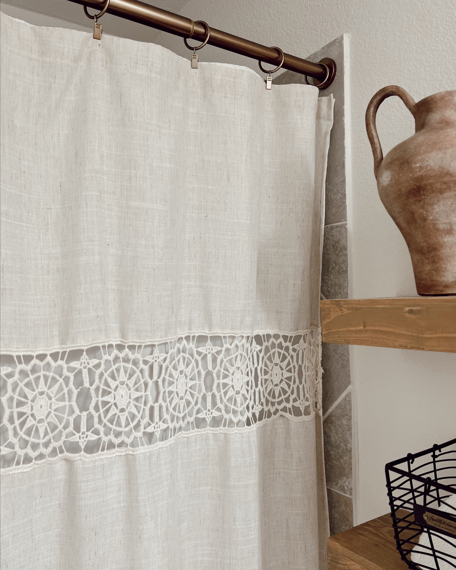 Shower Curtain Rod and Rings are from amazon, curtain is from Target! Very affordable shower curtain I love!


#bathroom #guestbathroom #homedecor #bathroom #bathroomdecor #guestbathroom #bathroominspo #bathroomstyling #bathroomideas #homeinspo #affordablehomedecor #decoratingonabudget #forthehome #prettylittleinteriors #modernfarmhouse #target #targetrun #targetfinds #targetstyle #walmarthome #walmartfinds #amazon #amazonfinds #amazondecor #shower #affordablefinds  

#LTKFind #LTKunder50 #LTKhome