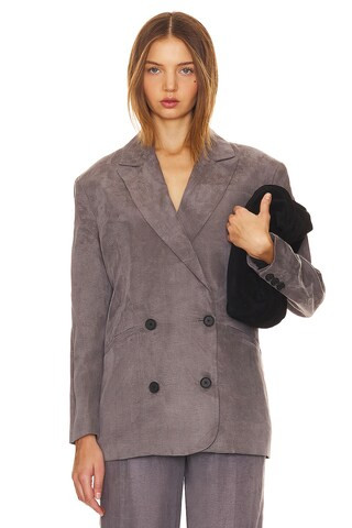 ALLSAINTS Ellie Blazer in Grey from Revolve.com | Revolve Clothing (Global)