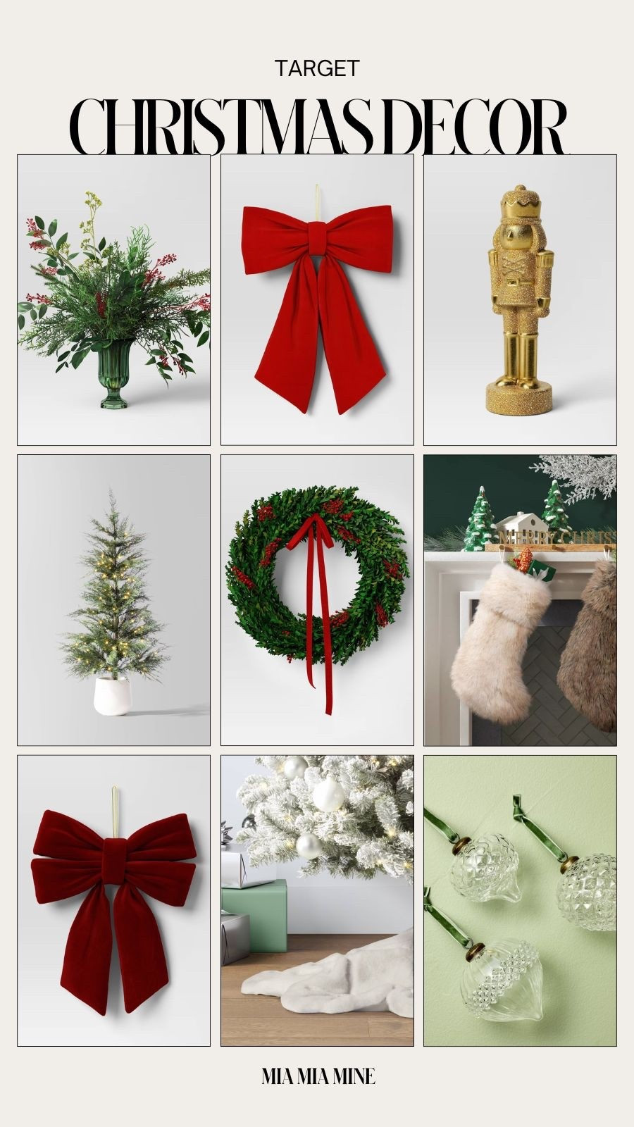 Target Christmas decor, faux Christmas trees, velvet ribbons, Christmas wreath, Christmas ornaments 



#LTKSaleAlert #LTKFindsUnder50 #LTKHoliday